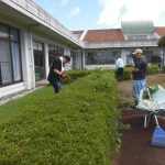 除草作業など、今年も暑さに負けずがんばっています！